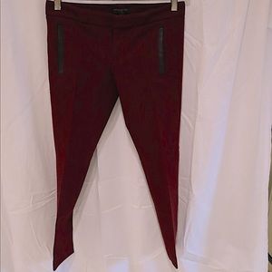 Banana Republic red herringbone pants